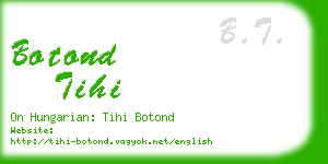 botond tihi business card